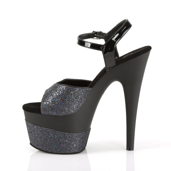 ADORE-709-2G Plateau Sandaletten - Schwarz von Pleaser – Ansicht 3
