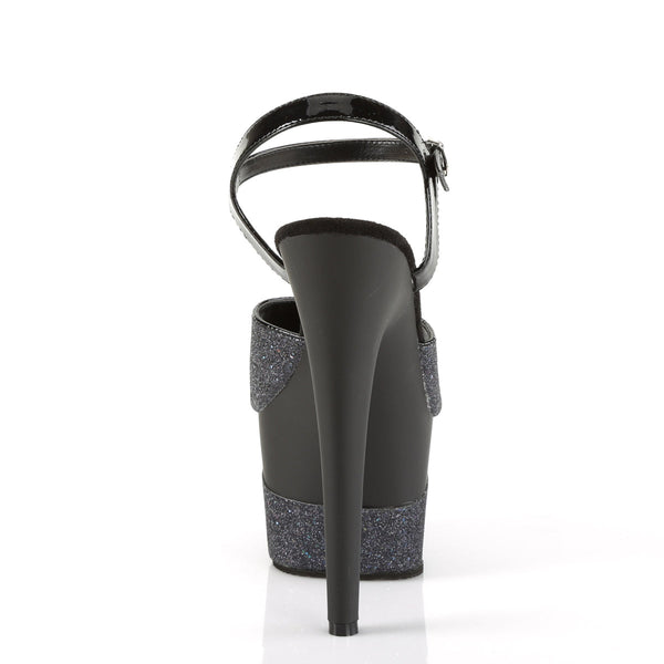 ADORE-709-2G Plateau Sandaletten - Schwarz von Pleaser – Ansicht 4