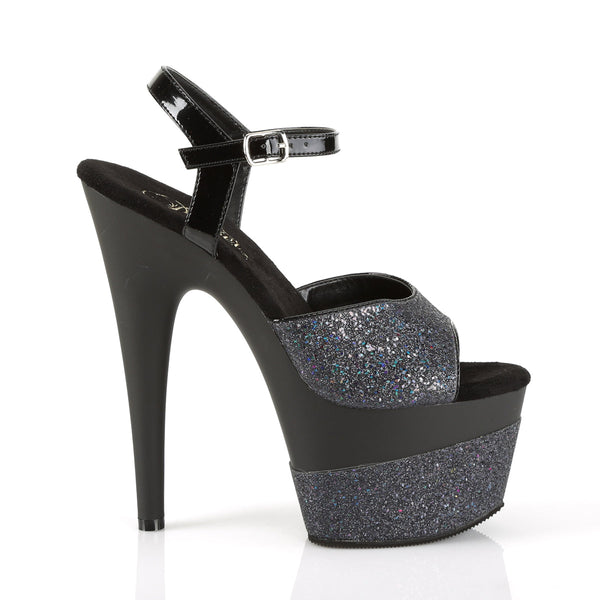 ADORE-709-2G Plateau Sandaletten - Schwarz von Pleaser – Ansicht 5