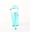 ADORE-709 Plateau Sandaletten Türkis Lack von Pleaser – Ansicht 4