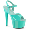 ADORE-709 Plateau Sandaletten Türkis Lack von Pleaser