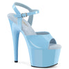 ADORE-709 Plateau Sandaletten Hell Blau Lack von Pleaser
