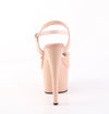 ADORE-709 Plateau Sandaletten Beige Lack von Pleaser – Ansicht 4