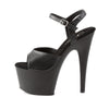 ADORE-709 Plateau Sandaletten Matt Schwarz von Pleaser – Ansicht 3