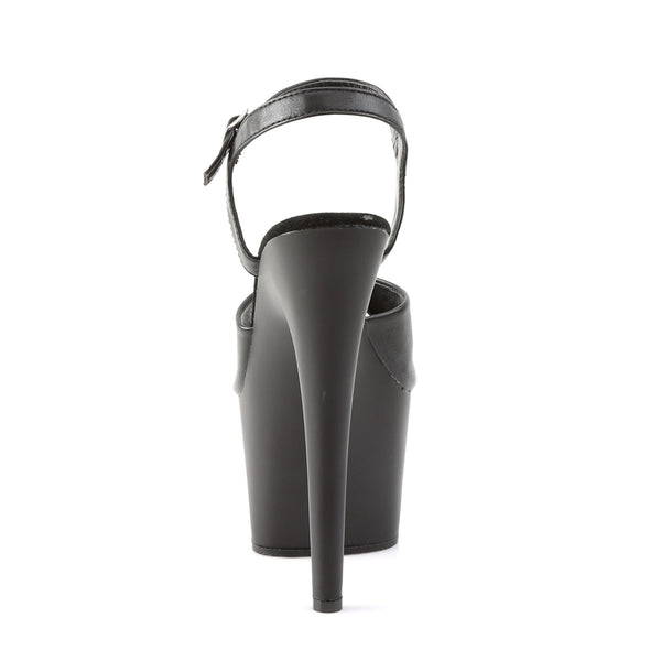 ADORE-709 Plateau Sandaletten Matt Schwarz von Pleaser – Ansicht 4