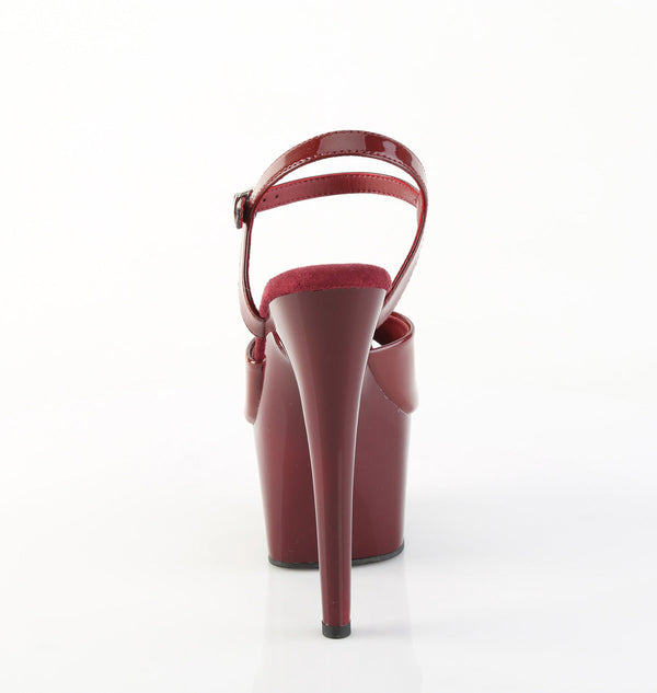 ADORE-709 Sandalette Plateauschuhe Rot von Pleaser – Ansicht 4