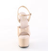 ADORE-709 Plateau Sandaletten Beige Lack von Pleaser – Ansicht 2