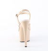 ADORE-709 Plateau Sandaletten Beige Lack von Pleaser – Ansicht 4