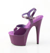 ADORE-709 Plateau Sandaletten Dunkel Violett Lack von Pleaser – Ansicht 3