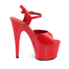 ADORE-709 Sandalette Plateauschuhe Rot von Pleaser – Ansicht 5