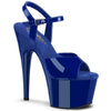 ADORE-709 Plateau Sandaletten - Blau von Pleaser