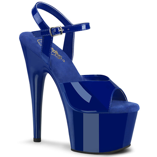 ADORE-709 Plateau Sandaletten - Blau von Pleaser