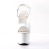 ADORE-709 Plateau Sandaletten Weiss von Pleaser – Ansicht 2