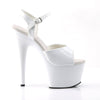 ADORE-709 Plateau Sandaletten Weiss von Pleaser – Ansicht 5