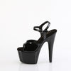 ADORE-709GP Plateau Sandaletten Schwarz/Glitzer von Pleaser – Ansicht 3