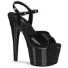 ADORE-709GP Plateau Sandaletten Schwarz/Glitzer von Pleaser