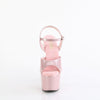 ADORE-709GP Plateau Sandaletten Rosa Glitzer von Pleaser – Ansicht 2