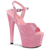 ADORE-709GP Plateau Sandaletten Rosa Glitzer von Pleaser