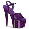 ADORE-709GP Plateau Sandaletten Lila von Pleaser