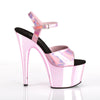 ADORE-709HGCH Plateau Sandaletten Baby Pink Chrom von Pleaser – Ansicht 5