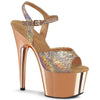 ADORE-709HM Plateau Sandaletten - Roségold von Pleaser