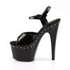 ADORE-709LS Plateau Sandaletten Lack Schwarz von Pleaser – Ansicht 3