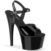 ADORE-709WR Sandaletten Schwarz Lack von Pleaser