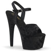 ADORE-709WR Sandalette Plateauschuhe Schwarz von Pleaser