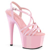 ADORE-713 Plateau Sandaletten Rosa Lack von Pleaser