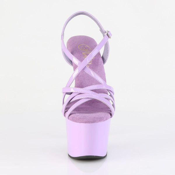 ADORE-713 Plateau Sandaletten Violett Lack von Pleaser – Ansicht 2