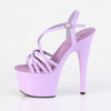 ADORE-713 Plateau Sandaletten Violett Lack von Pleaser – Ansicht 3