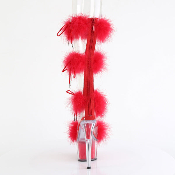 ADORE-728F Plateau Sandaletten Rot von Pleaser – Ansicht 4