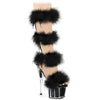 ADORE-728F Plateau Sandaletten Schwarz von Pleaser