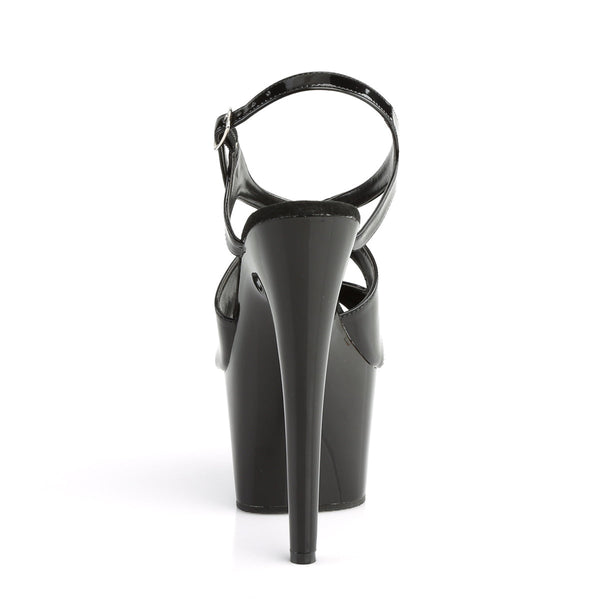 ADORE-730 Plateau Sandaletten Lack Schwarz von Pleaser – Ansicht 4