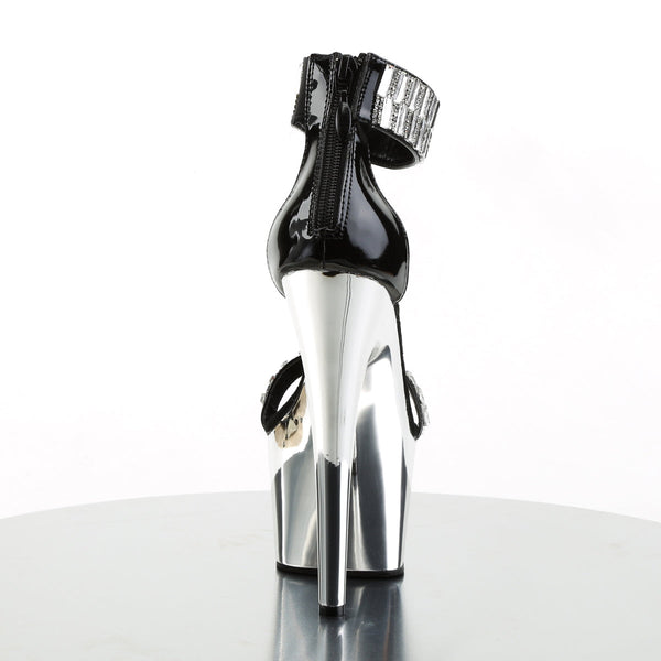 ADORE-769RS Plateau Sandaletten Schwarz von Pleaser – Ansicht 4