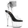 ADORE-791-2RS Plateau Sandaletten Schwarz/Transparent von Pleaser
