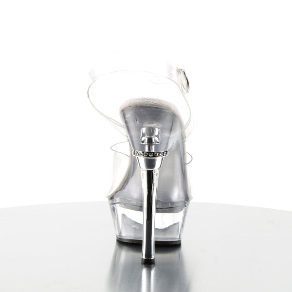 ALLURE-608 Plateau Sandaletten Chrom von Pleaser – Ansicht 4