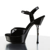 ALLURE-609 Plateau Sandaletten - Schwarz von Pleaser – Ansicht 3
