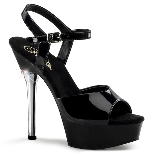 ALLURE-609 Plateau Sandaletten - Schwarz von Pleaser