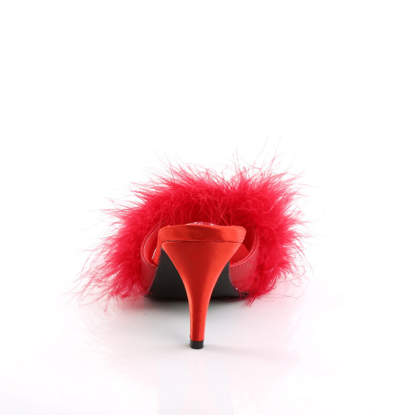 AMOUR-03 Pantoletten Rot von Fabulicious – Ansicht 4