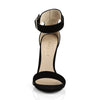 AMUSE-10 Sandaletten Schwarz Samt von Pleaser – Ansicht 2