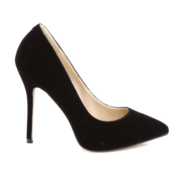 AMUSE-20 Pumps Schwarz Samt von Pleaser – Ansicht 5