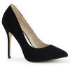 AMUSE-20 Pumps Schwarz Samt von Pleaser