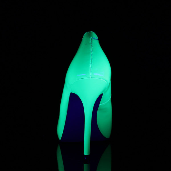 AMUSE-20 Pumps Neon Grün Lack UV von Pleaser – Ansicht 4