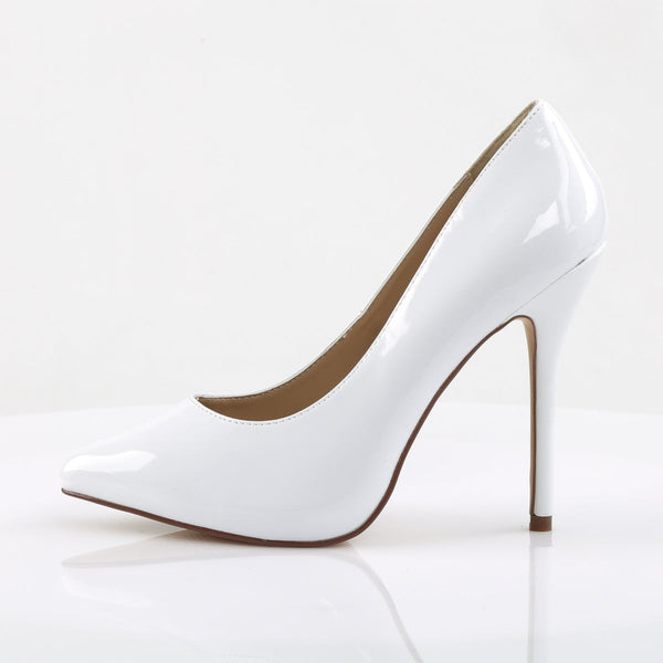 AMUSE-20 Pumps Lack Weiß von Pleaser – Ansicht 3