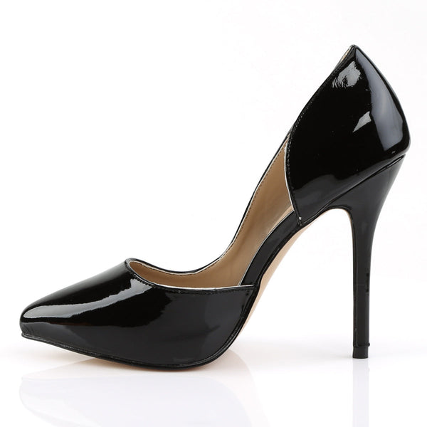 AMUSE-22 Pumps Lack Schwarz von Pleaser – Ansicht 3