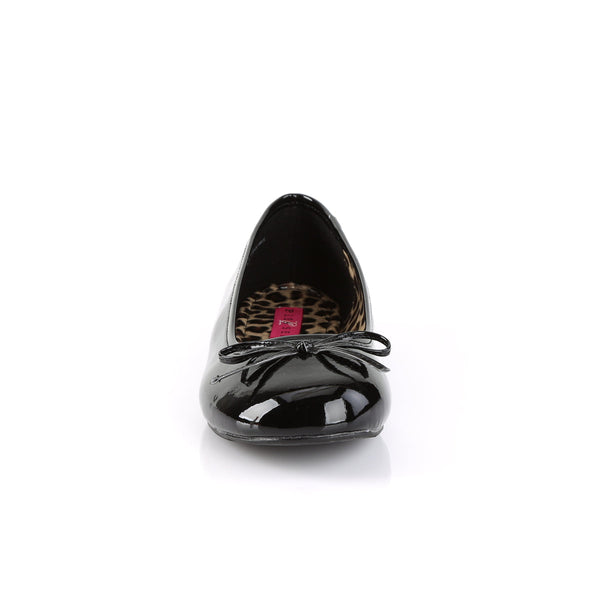 ANNA-01 Ballerina Schuhe Schwarz Lack Leo von Pleaser Pink Label – Ansicht 2