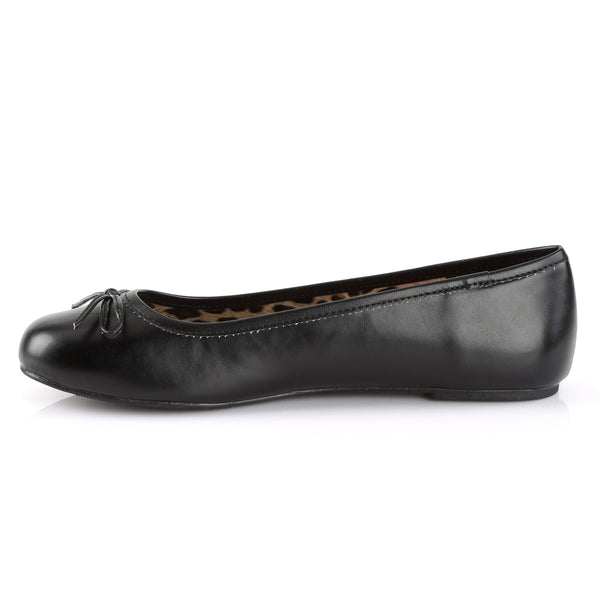 ANNA-01 Ballerina Schuhe Schwarz Matt Leo von Pleaser Pink Label – Ansicht 3