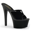 ASPIRE-601 Plateau Pantoletten Lack Schwarz von Pleaser