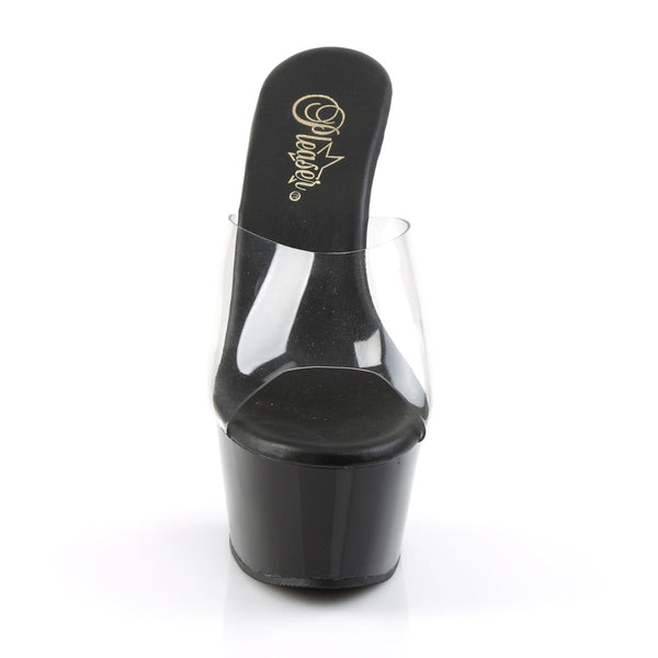 ASPIRE-601 Plateau Pantoletten Transparent/Schwarz von Pleaser – Ansicht 2
